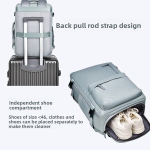 Большой вместимости легкие дорожные рюкзаки для ноутбука для женщин и мужчин водонепроницаемый деловой компьютерный рюкзак стильный рюкзак - Product Image 5