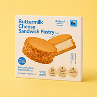 Boîte d'emballage pour biscuits et pâtisseries en carton blanc à 4 compartiments, impression offset couleur, carton blanc de qualité alimentaire, boîte cadeau pour biscuits