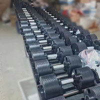 Ensemble d'haltères réglables 20 kg 32 kg pour la maison, la salle de sport, la musculation, l'entraînement, équipement de fitness, vente en gros d'usine, dropshipping