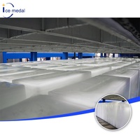 Máquina de Hielo Industrial Icemedal IMZL5 5T/24H de Enfriamiento Directo para Soluciones de Plantas de Hielo Comerciales