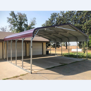 Cadre renforcé par carport en acier galvanisé par conception traditionnelle durable avec tous les temps protégeant la force <span class=keywords><strong>de</strong></span> fabrication en métal - Product Image 5