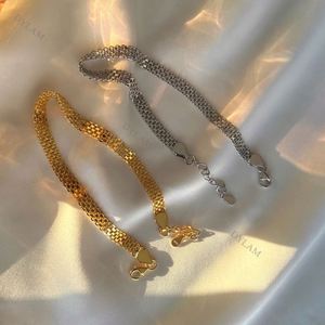 Dylam 925 Sterling Silver Italian 5mm Mesh Link Chain <b>Bracelet</b> for Women Made in Italy Sterling Silver <b>Byzantine</b> <b>Bracelet</b> - Product Image 2