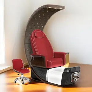 2024 desain baru furnitur salon kuku kursi spa kaki mewah modern elektrik kursi pedikur pijat punggung tinggi