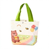 Sac fourre-tout décontracté en toile vierge personnalisable avec logo pour publicité promotionnelle, shopping, à porter à la main ou à l'épaule, avec motif uni