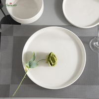 Assiettes et bols en céramique blanche unie en gros pour restaurants, hôtels, mariages – Vaisselle en porcelaine pour dîner, salade, dessert, steak