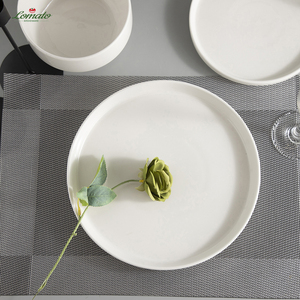 Assiettes et bols en céramique blanche unie en gros pour restaurants, hôtels, mariages – Vaisselle en <span class=keywords><strong>porcelaine</strong></span> pour dîner, salade, <span class=keywords><strong>dessert</strong></span>, steak - Product Image 4