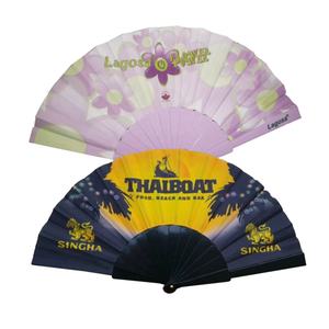 High Quality Customized Printed <b>Folding</b> <b>Fans</b> Personalized Bamboo Handheld Eco-Friendly Promotional Items with Carved Logo - Product Image 4