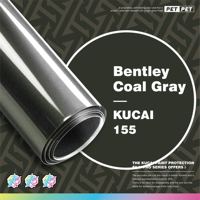 Autocollant de voiture gris anthracite de haute qualité KUCAI, autocollant de carrosserie de voiture coloré 3 ans, rouleau de film de protection de voiture en vinyle brillant