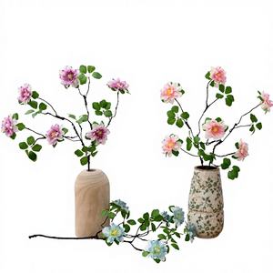 Fleurs artificielles INS Lotus Dew <span class=keywords><strong>Hibiscus</strong></span> pour la décoration de la maison, bouquets de mariage, murs de fleurs roses, décorations extérieures pour hôtels - Product Image 1