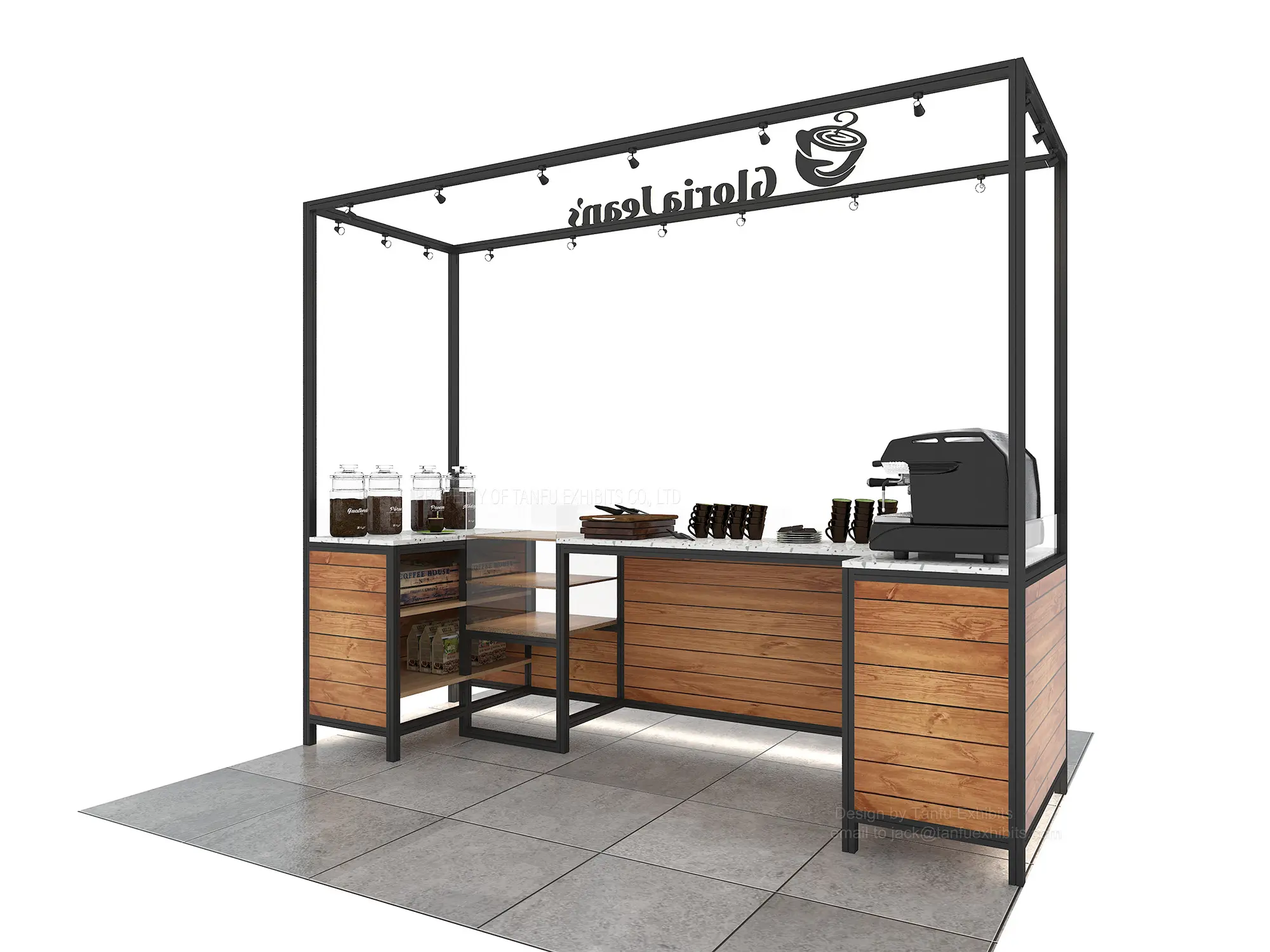 10x10 Custom Design Portable Modular Trade Show Exhibition Table