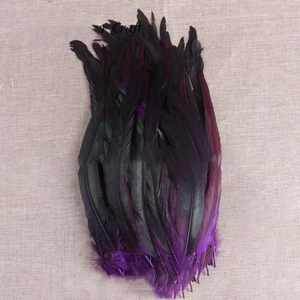 Bán Buôn Trang Trí Nội Thất Dài Tie Nhuộm Màu Đen Màu Hồng xâu chuỗi Coque Đuôi Gà Lông Tự Nhiên Dậu Lông Cho Hàng Thủ Công Trang Phục Trang Phục - Product Image 6