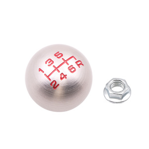 HOSO RACING Car Gear <b>Knob</b> M10x1.5 Aluminum Alloy 6-Speed Round <b>Shift</b> <b>Knob</b> For Honda Fit Civic - Product Image 3