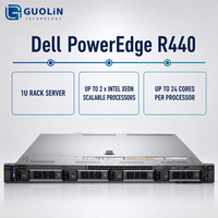Serveur Rackable 1U Dell PowerEdge R440 avec Processeur Intel Xeon Silver 4216 et Alimentation 550W X2 pour Applications Réseau d'Entreprise