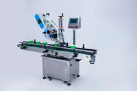 Applicateur d'étiquettes auto-adhésives industriel automatique de haute qualité, efficace, à écran tactile, pour bouteilles et sachets