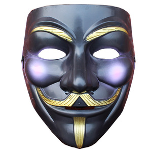 Masque d'horreur pour Halloween, Masque de <span class=keywords><strong>hacker</strong></span>, Masque de fantôme pour homme adulte, Masque Geek V-Word Vendetta - Product Image 5