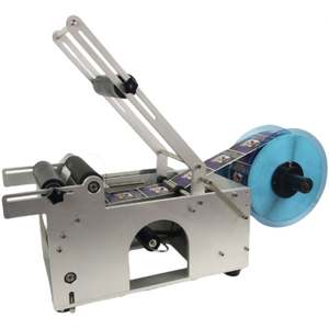 Machine d'étiquetage semi-automatique pour bouteilles d'eau, bouteilles de vin, bouteilles rondes, avec manuel d'utilisation. - Product Image 2