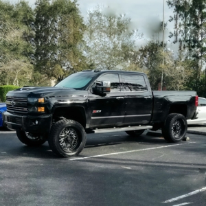 Rines Negros Brillantes de 22, 24 y 26 Pulgadas para Camioneta, Diseño Cóncavo, 8x170 8x180, Ruedas Forjadas Personalizadas para Chevy Silverado <span class=keywords><strong>HD</strong></span> y Sierra <span class=keywords><strong>HD</strong></span> - Product Image 4