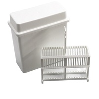 24 Pieces Slide Staining Rack PP Material Microscope Insert of Antigen Retrieval Box