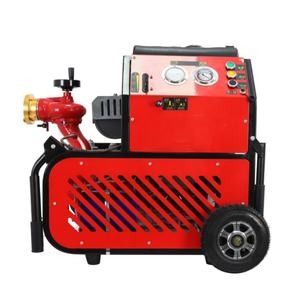 Quality Gasoline Engine Two Outlets Large Flow Portable Fire Fighting Centrifugal <b>Pump</b> - Product Image 3