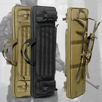 Étui tactique pour fusil long, sac résistant à l'eau de 36/48 pouces avec système MOLLE, étui de transport multi-poches pour la chasse et le camping