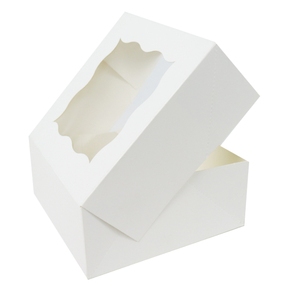 OEM Custom Logo In Cấp Thực Phẩm Trắng Tông Giấy Sinh Nhật Quà Tặng Bánh Ngọt Hộp Bánh Với Cửa Sổ Rõ Ràng - Product Image 3