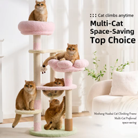 Arbre à chat avec capsule spatiale, condo multi-niveaux pour chat, griffoir en sisal, grand structure d'escalade pour chats d'intérieur