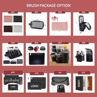 HMU Fournisseur de Maquillage Lot de 40 Pinceaux de Haute Qualité Végans Sans Cruauté Personnalisation Logo Étiquette Privée Professionnels Pinceaux de Maquillage de Luxe