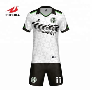 2019 best quality and cheapest price fashion printing team name and player name football shirts for team or club - Product Image 1