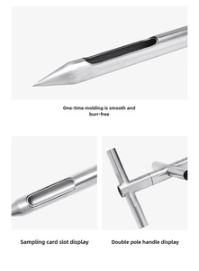 Paslanmaz çelik çift boru katmanlı tahıl örnekleyici çimento örnek matkap prob beton uçucu kül mısır buğday - Product Image 5