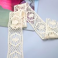 ERKOUMI Dentelle au crochet en coton, joli ruban de dentelle pour la décoration de bonnets de bébé, sacs cadeaux de festival, pochettes en tissu, matériel de couture