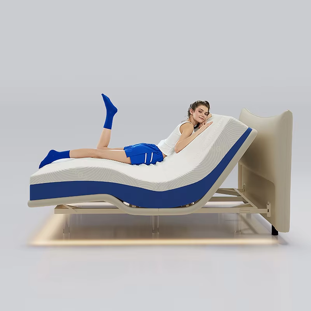 Factory OEM Electric Adjustable Bed Frame Smart Bed With Massage