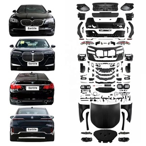 Kit carrosserie G70 look modèle pour <span class=keywords><strong>BMW</strong></span> série 7 F01 F02 2008-2015 Conversion au modèle G70 2024 avec pare-chocs grilles capot garde-boue - Product Image 1
