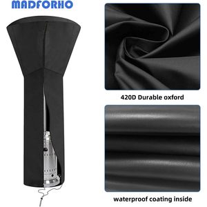 Funda para Calentador de Patio 420D, Impermeable con Cierre, Funda para Calentador de Propano para Exteriores para Cualquier Época del Año, Tamaño Grande - Product Image 5