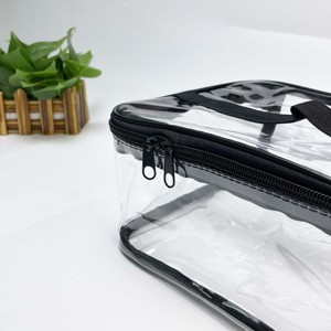 Custom Logo Transparent PVC Cosmetic <b>Bag</b>, Large Capacity Waterproof Toiletry <b>Bag</b>, Travel Storage Pouch - Product Image 4
