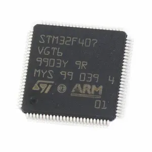 मेरिलचिप सेमीकंडक्टर्स इंटीग्रेटेड सर्किट ARM Cortex-M4 STM32F4 माइक्रोकंट्रोलर IC 32-बिट सिंगल-कोर STM32F407VGT6