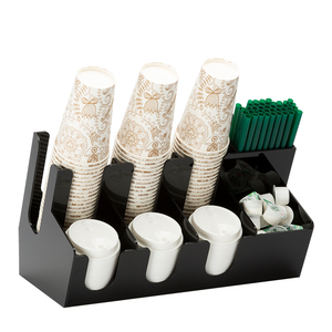 Ecologische, ruimtebesparende bekerorganizer met vier lagen voor koffie-accessoires en -benodigdheden voor de keuken - Product Image 4