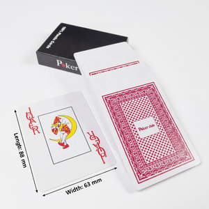 Cartes de poker classiques 100% plastique 63*88mm, jeu de cartes anti-déchirure en PVC, qualité casino professionnelle, accessoire de jeu pour club professionnel - Product Image 2