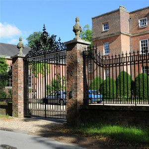 Portes en fer forgé d'<span class=keywords><strong>occasion</strong></span> compétitives Portes en fer forgé de bonne qualité en tête Portes en fer forgé contemporaines - Product Image 5