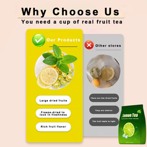 Té de Limón, Menta y Naranja OEM, Té de Frutas Reales Liofilizadas, Alto en Vitamina C, Sin Semillas, 10 Bolsitas - Product Image 3