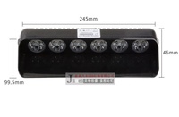 Luz estroboscópica para salpicadero interior de coche, Flash estroboscópico brillante de advertencia de emergencia