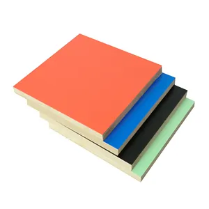 4 'x8' 橱柜等级E2、E1或E0胶三聚氰胺家具中密度纤维板