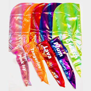 ผู้ขายมืออาชีพขายส่งที่มีคุณภาพสูงที่มีสีสันโฮโลแกรม Durag เลเซอร์ Dorags สำหรับผู้ชาย - Product Image 2