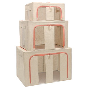 Fabric Storage Box Foldable Clothes Bag Laundry Finishing Wardrobe Toy Storage Cabinet Pet House Drawers & Cabinet Organizers