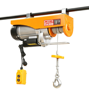 Paranco Elettrico Mini da 100-1000kg 220V con Altezza di Sollevamento 12/20/30m, Paranco a Fune Metallica per Ristrutturazioni e Costruzioni Domestiche - Product Image 1