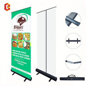 Grosir tiang spanduk Gulung besi portabel 80*200 untuk peraga Iklan spanduk dapat ditarik - Product Image 1