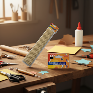 Palo Redondo 4x300mm Wooden Stick For Crafts And Manual Activities 20Pcs - Product Image 2