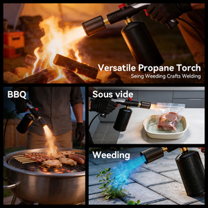 Antorcha de Cocina de Propano, Encendedor de Antorcha, Pistola Lanzallamas con Bloqueo de Seguridad para Adultos, para Cocinar al Vacío, Asar Carnes, Parrilla para BBQ - Product Image 2