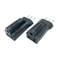 Adaptateur de prise US vers Italie/Chili Adaptateur de convertisseur de prise de courant Italie 3 broches vers USA avec ETL