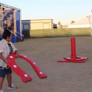 Gioco delle Ferriate Giganti per Esterni, Gioco <span class=keywords><strong>di</strong></span> Lancio per Carnevale, Ferriate a Grandezza Naturale per Eventi e Feste, Giochi da Esterno a Noleggio - Product Image 2