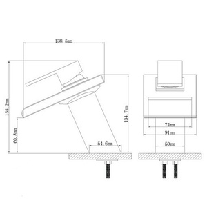 Grifo de baño moderno de un solo agujero, luz LED colorida, grifo de cascada, mezclador de <span class=keywords><strong>lavabo</strong></span> de aleación de Zinc de latón, grifo de <span class=keywords><strong>lavabo</strong></span> inteligente - Product Image 3